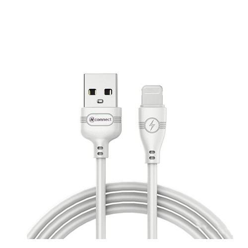Кабель USB 8 pin Connect GC-63i, 1.0м, 2.1A, белый
