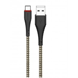 Кабель USB - Type-C Borofone BX25 Powerful, 1.0м, 3.0A, цвет: чёрный
