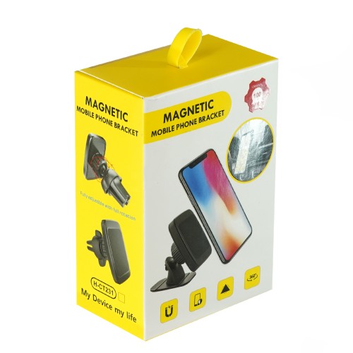 Держатель автомобильный магнитный H-CT230 для смартфона, чёрный
