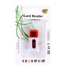 Кардридер K29 для microSD, USB 2.0, красный, пластик
