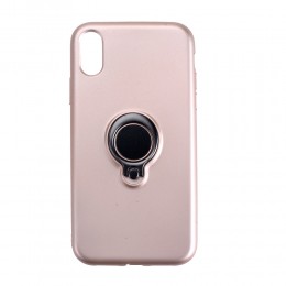Накладка задняя без бренда для APPLE iPhone XR, Ring, цвет: золотой, в техпаке
