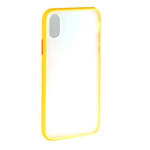 Накладка задняя для iPhone XS MAX, жёлтая SHELL

