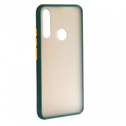 Накладка задняя без бренда для HUAWEI Y6P, SHELL, цвет: зелёный
