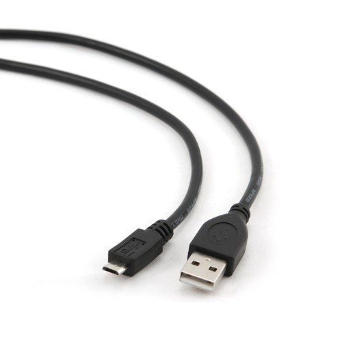 Кабель USB - микро USB Cablexpert Pro CC-mUSB2-AMBM-6, 1.8м, круглый, 2.1A, силикон, цвет: чёрный