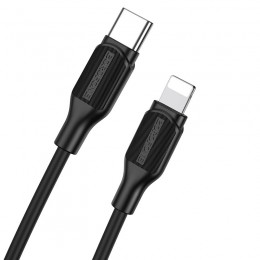 Кабель 8 pin - Type-C Borofone BX42 Encore, 1.0м, 3.0A, 20Вт, цвет: чёрный
