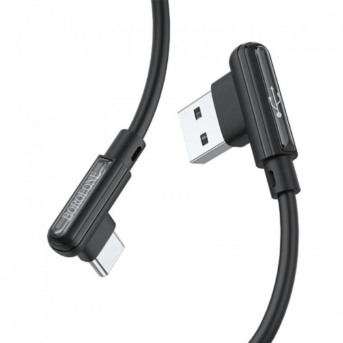 Кабель USB - Type-C Borofone BX58 Lucky, 1.0м, 3,0А, цвет: чёрный