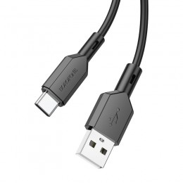 Кабель USB - Type-C Borofone BX70 Shengda, 1.0м, 3.0A, цвет: чёрный