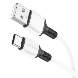 Кабель USB - Type-C Borofone BX84 Rise, 1.0м, 3,0А, цвет: белый