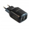 Блок питания сетевой 2 USB FaisON C-19, Grade, 2400mA, цвет: чёрный