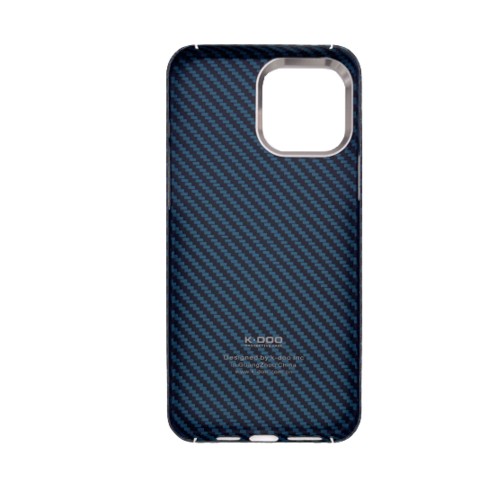 Накладка задняя K-Doo для SAMSUNG Galaxy S22 Ultra, Kevlar, под карбон, цвет: синий