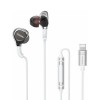 Наушники внутриканальные Remax RM-655, Metal Earphone, Jack 3.5мм, 1.2 м, цвет: белый