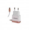 Зарядное устройство 8 pin Connect, 1000mA, белое, розовое, золото