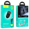 Блок питания HOCO Z44 1 USB, 1 Type-C, 20Вт, QC3.0, черный
