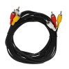 Кабель 3xRCA(m) - 3xRCA(m) VCOM VAV7150, 3.0м, цвет: чёрный