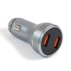 Блок питания автомобильный 2 USB Remax РСС325, Linsey Series, цвет: чёрный