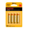 Батарейка AA Kodak LR06-4BL Ultra Alkaline, 1.5В, (4/80/400), 4шт