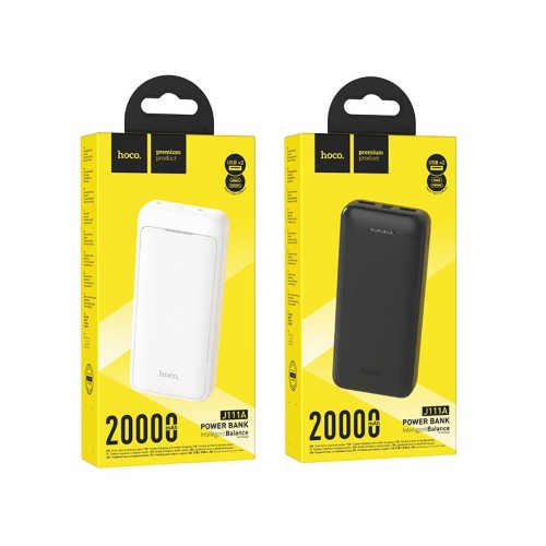 Аккумулятор внешний HOCO J111A, Smart charge, 20000mAh, цвет: чёрный